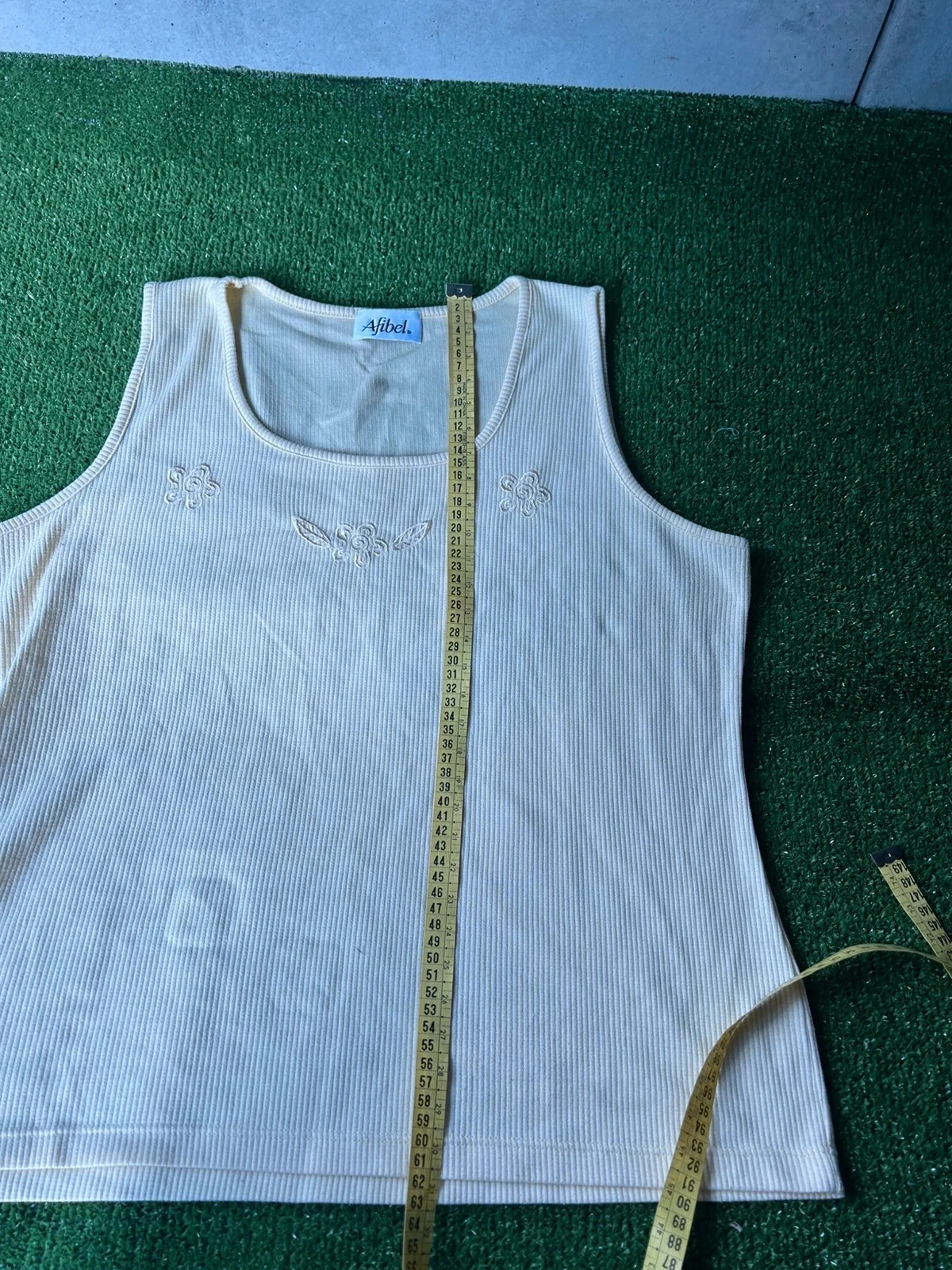 Débardeur crème taille 46 Afibel – photo 7